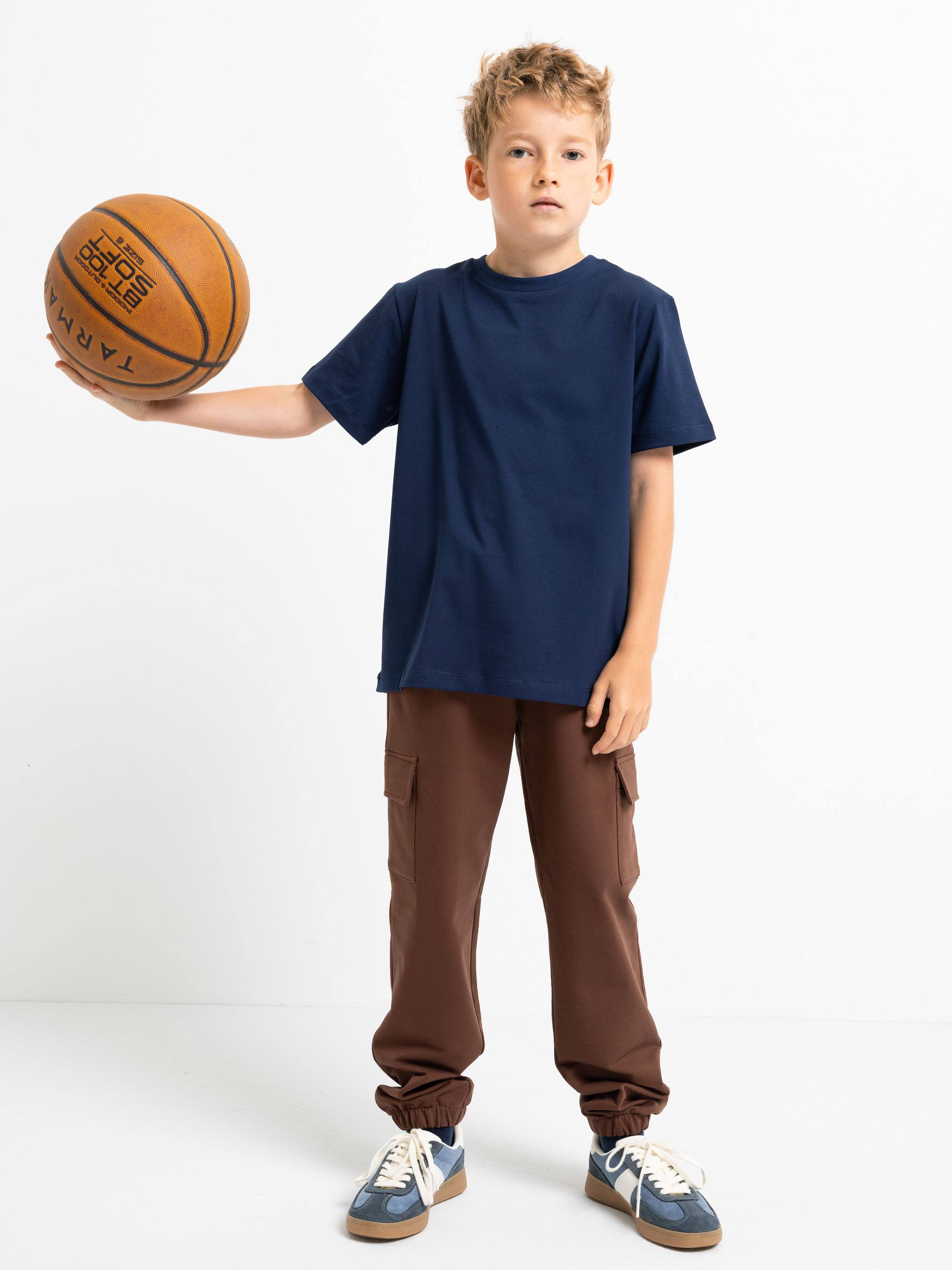 Brązowe spodnie bojówki Junior